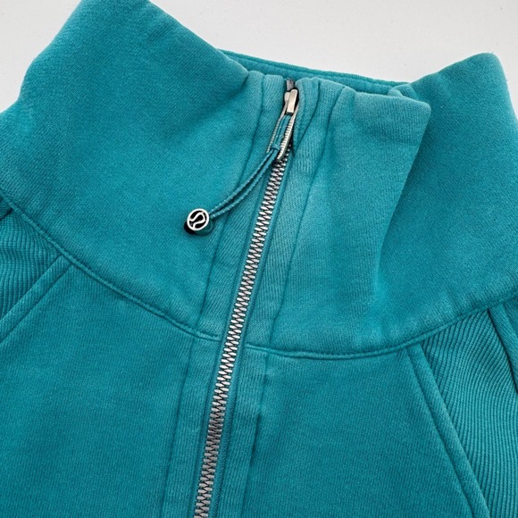 Lululemon Scuba Oversized Half-Zip Hoodie Teal Blue Green XS/S - Picture 4 of 6